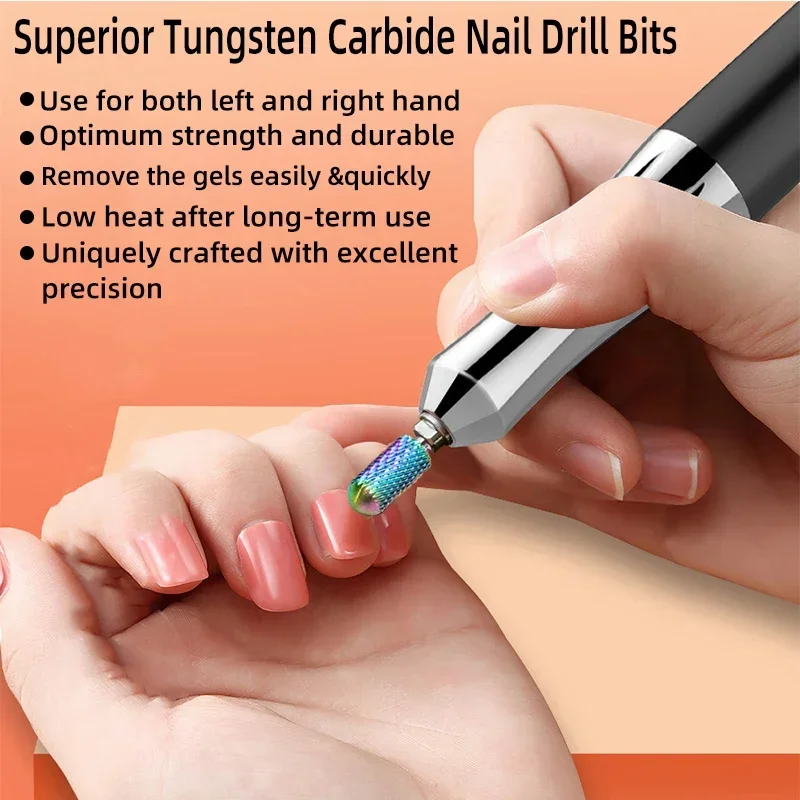 67 Types Carbide Milling Cutter Ceramic Nail Drill Bit For Electric Manicure Drills Manicure Gel Polish Remover Nail Art Tools