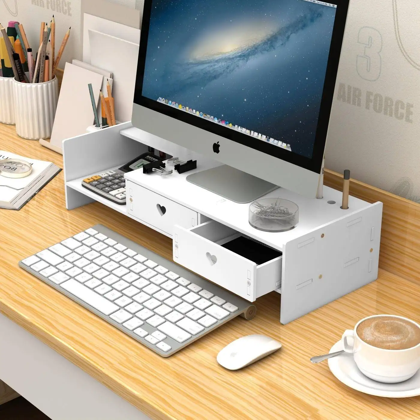 support-de-moniteur-plus-mignon-de-bureau-base-montante-boite-de-rangement-de-fournitures-de-bureau-organisateur-de-clavier-plastique-elfe-aucune-installation-requise