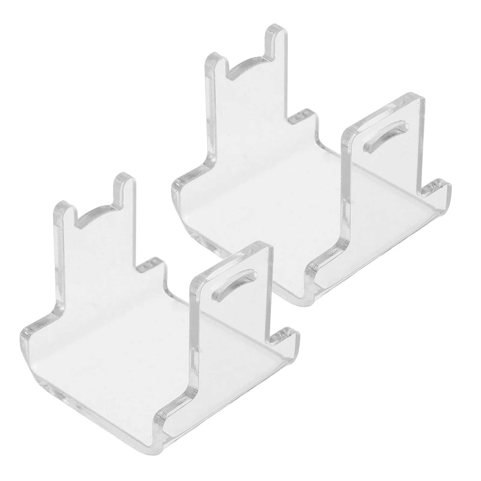 

2Pcs Transparent Acrylic Fishing Reel Display Stand Space Saving Organizer Bait Lure Storage Desktop Holder Fishing Reel Holder