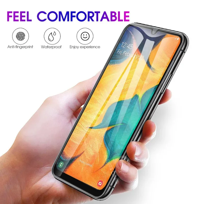 Per Samsung Galaxy A31 A51 4G A22 A32 A52 A11 A13 A23 A53 A33 custodia morbida in Silicone nero Cover per telefono con vetro proteggi schermo