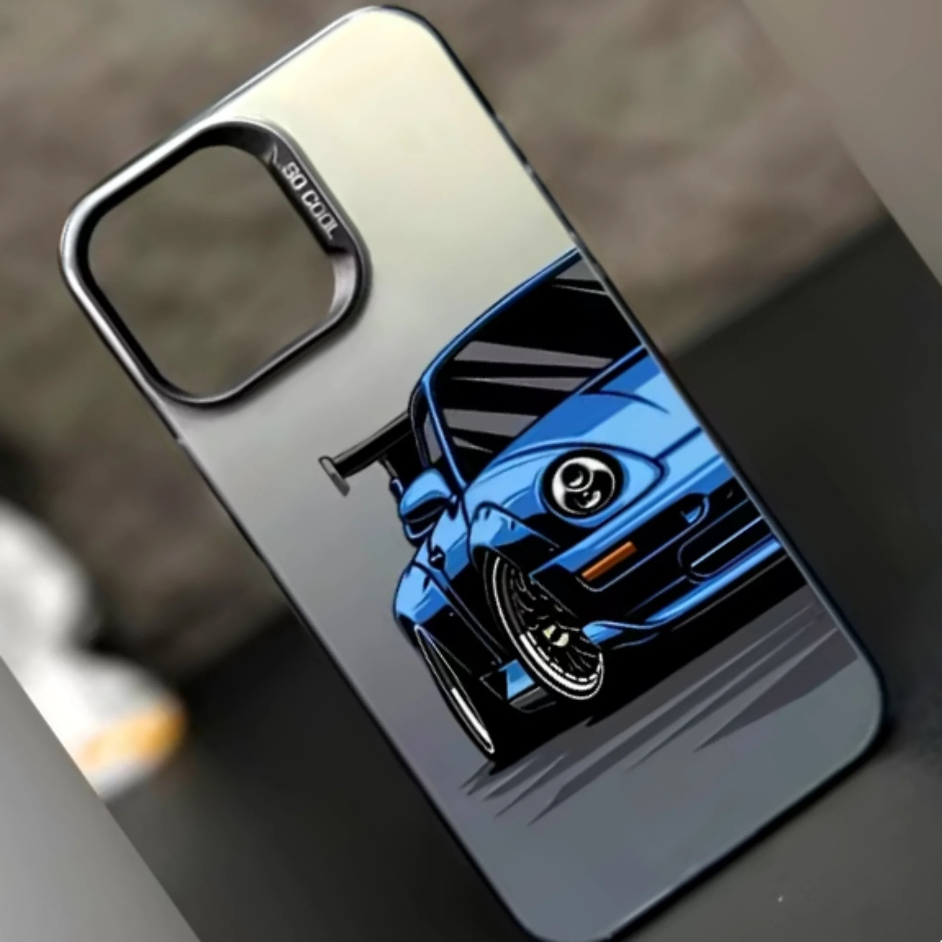 เคสลายการ์ตูนรถแข่งสีน้ำเงินดี - Apple Iphone 15 Pro Max บทวิจารณ์และราคา