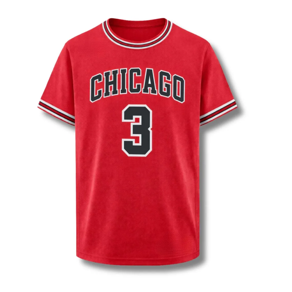 Chicago Basketball Shirt Red Varsity Tee Custom Fan Gift 3D Printed T Shirts Tee Tops Summer Unisex T-shirt