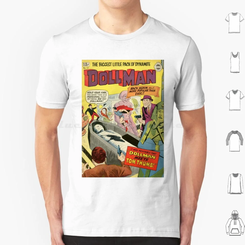 Dollman Vintage Comic Book Art T Shirt 6xl Cotton Cool Tee Retro Retro Art Vintage Pop Art 1950s Comic Comic Art Pulp Pulp Art