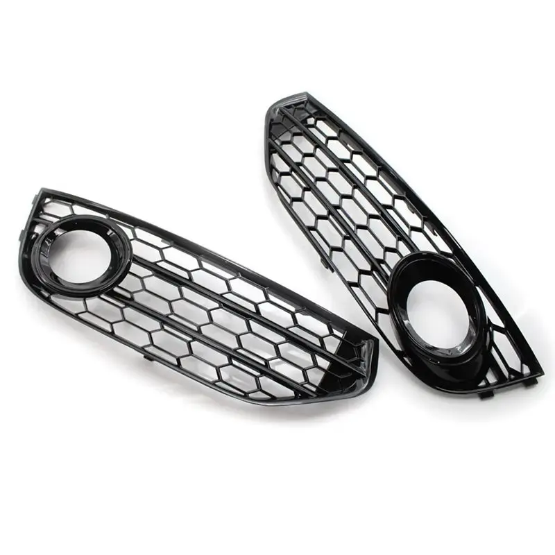 

M49K-Front Fog Light Grille Cover For A4 B8 B8.5 Allroad 2010-2015- K0807681J 8K0807682J Front Bumper Grills Accessories