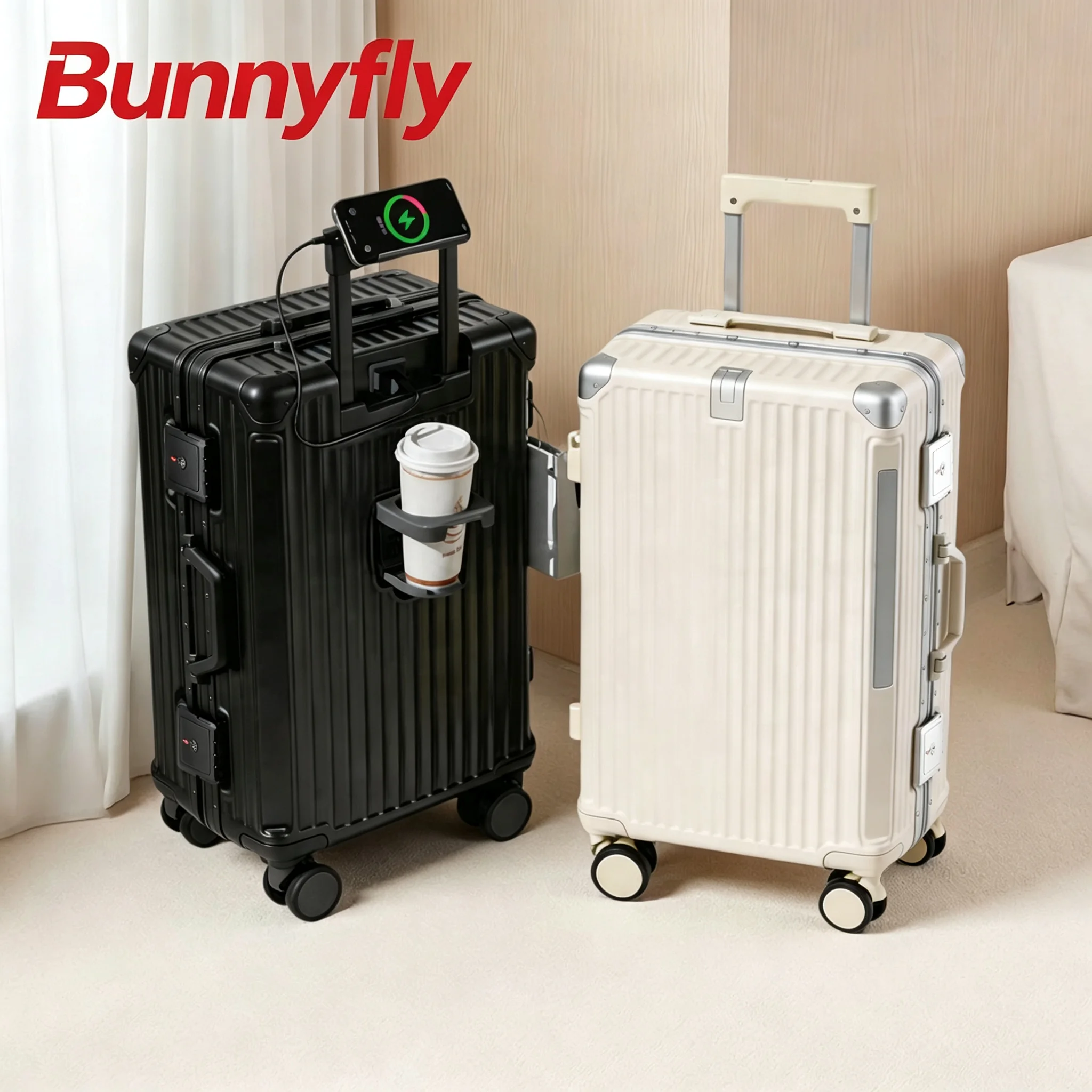 BunnyFly Valiz Seyahat Valizi  - Aluminum Frame Carry On Luggage incelemesi ve fiyatı