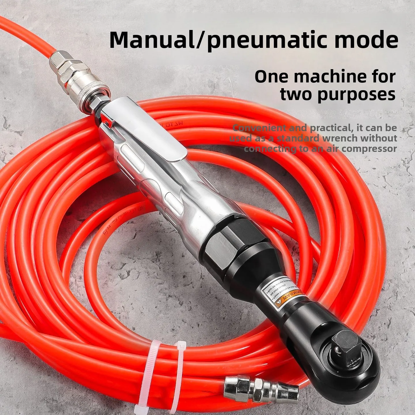 

Bidirectional Pneumatic Ratchet Wrench, Industrial High Torque Air Wrench, 1/2" Drive Air Ratchet for Auto Repair