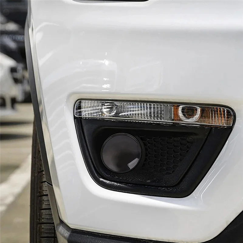 

Efficient Car Front Bumper Fog Light Cover Decoration Bezel Trim Sticker For Jeep Compass 2017-2020 Exterior Accessories