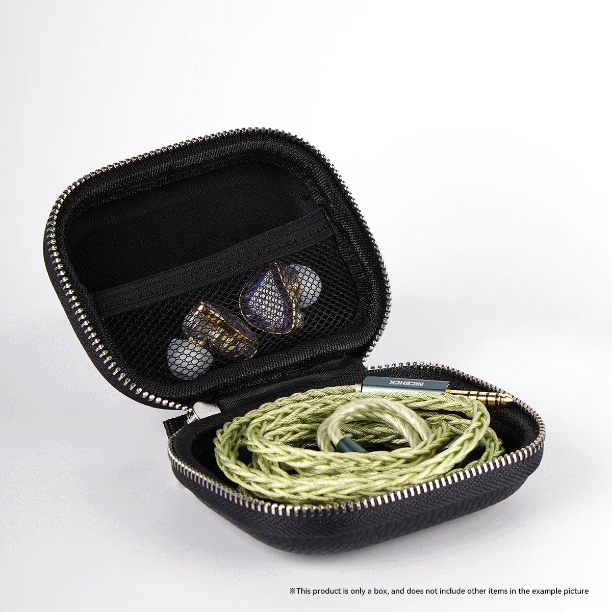NiceHCK PU Case High Grade Zipper Earphone Storage Bag Digital Accessories Organizer Box for F1 Pro Himalaya Davinci DUDU SR5