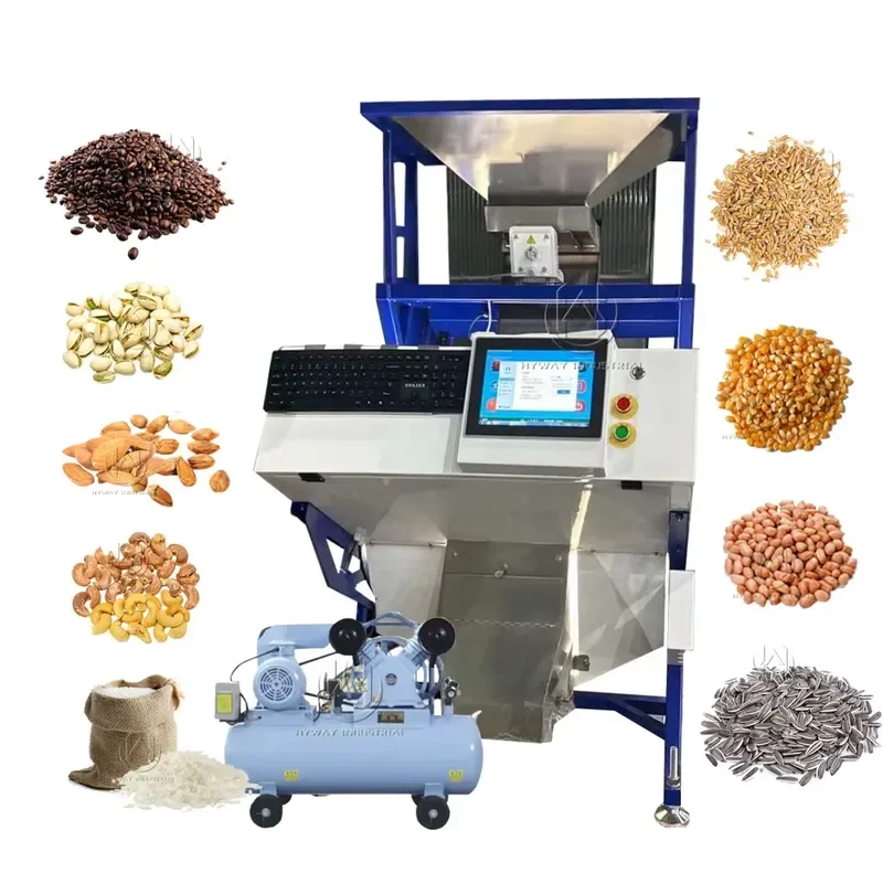 Máquina Clasificadora de Color para Quinoa, Granos de Café, Arroz y Garin, 500-1500 kg/h, Clasificadora de Vegetales Secos