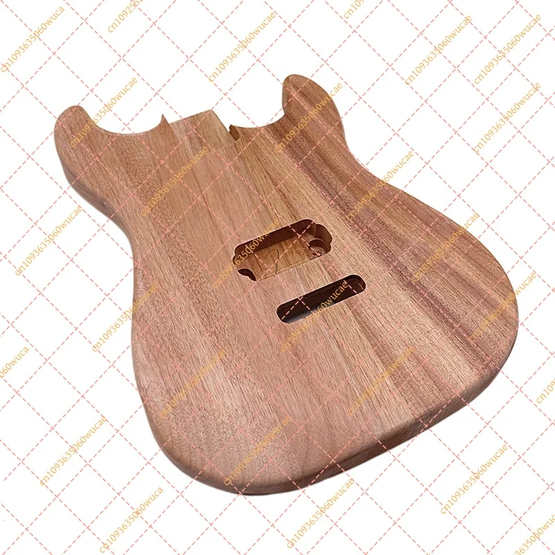 SG Style Semi-Finished Guitar Body, Agba Wood Unfinished Blank for Guitar Modding
