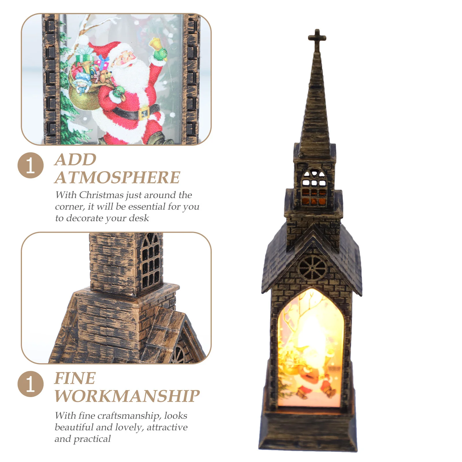 1 قطعة ديكور عيد الميلاد مضيئة زينة صغيرة LED ضوء الليل المنزل منضدية الزينة هدية احتفالية حلية صغيرة