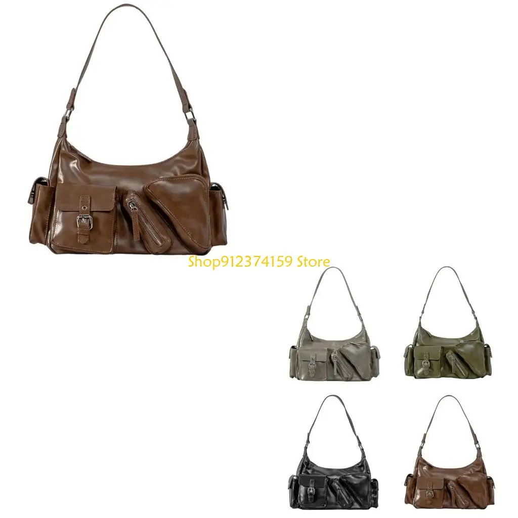 

G5AE Fashionable Capacity Shoulder Armpit Bag for Shopping and Travel Needs