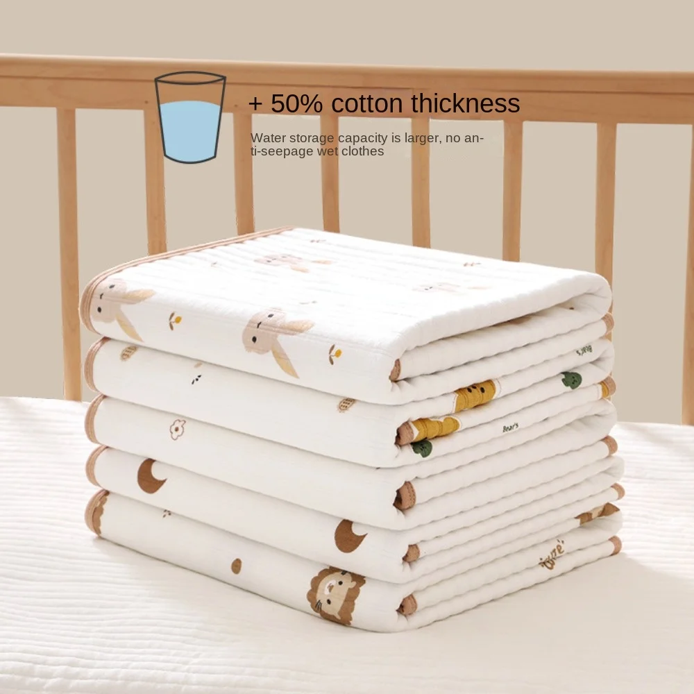 Waterproof Mat Infant Diaper Mat Breathable Pure Cotton Baby Nappy Toddler Changing Table Physiological Period Mat Urine Mat