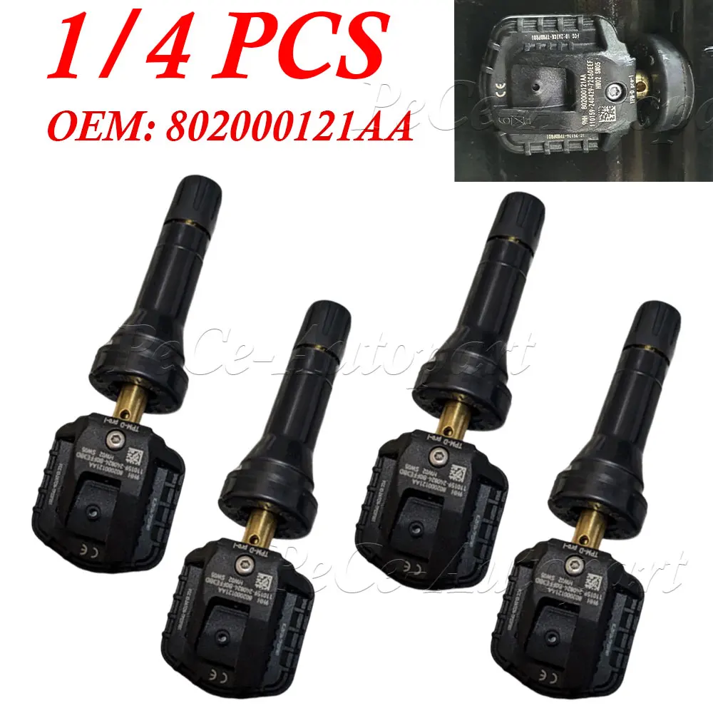 802000121AA TPMS Tire Pressure Sensor For Chery Tiggo 2 3 3X 4 5 5X 7 8 Tiggo 7 8 PLUS Tiggo 8 Pro Max ARRIZO 5 6 GX