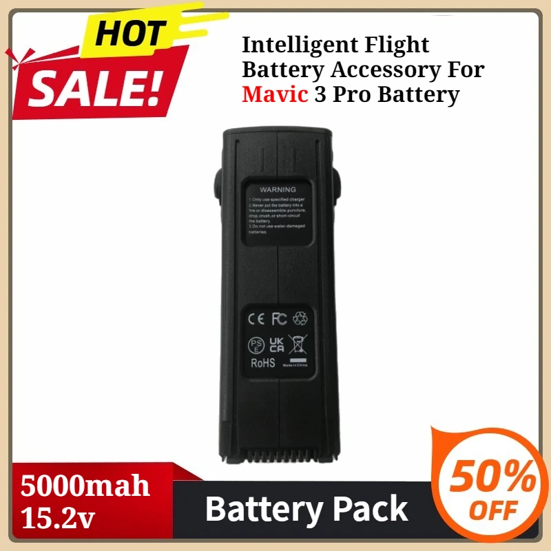 

5000mah 15.2v Intelligent Flight Battery Accessory for Mavic 3 Pro Battery Flight Time 46 Minutes Compatible Mavic 3 Pro Series