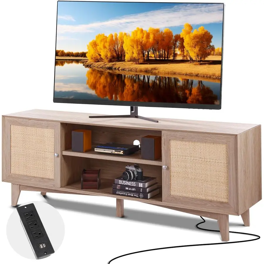 Rattan Tv Stand, Mi…