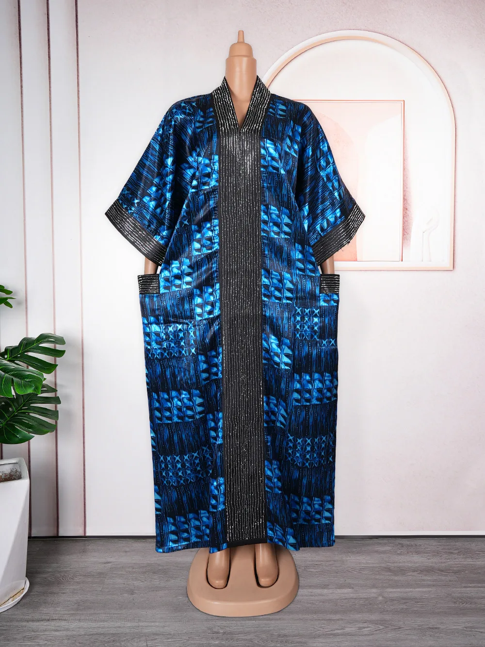 African Dresses for Women Plus Size Africa Clothes Dashiki Ankara Sequin Outfit Gown Kaftan Muslim Wedding Party Long Maxi Dress