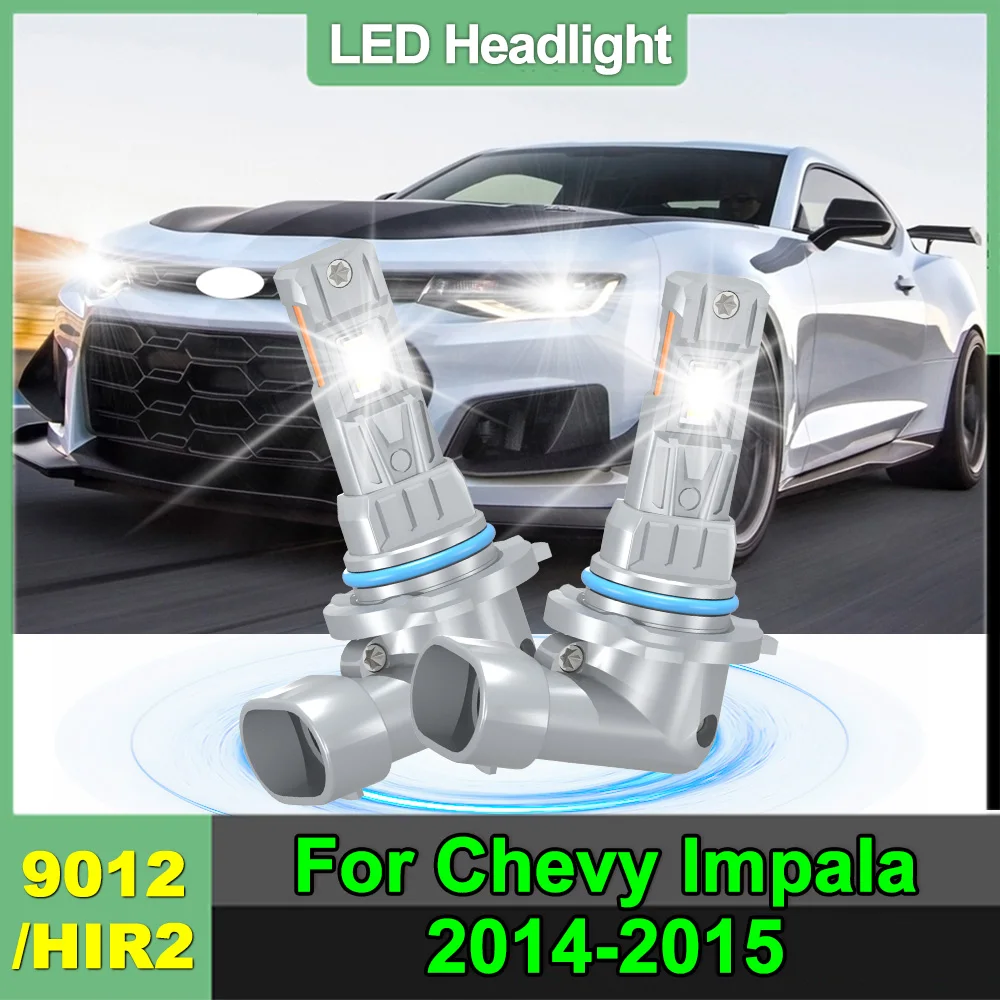 

For Chevy Impala 2014 2015 9012 LED Headlight Super Bright Bulbs White 20000LM High/Low Beam HIR2