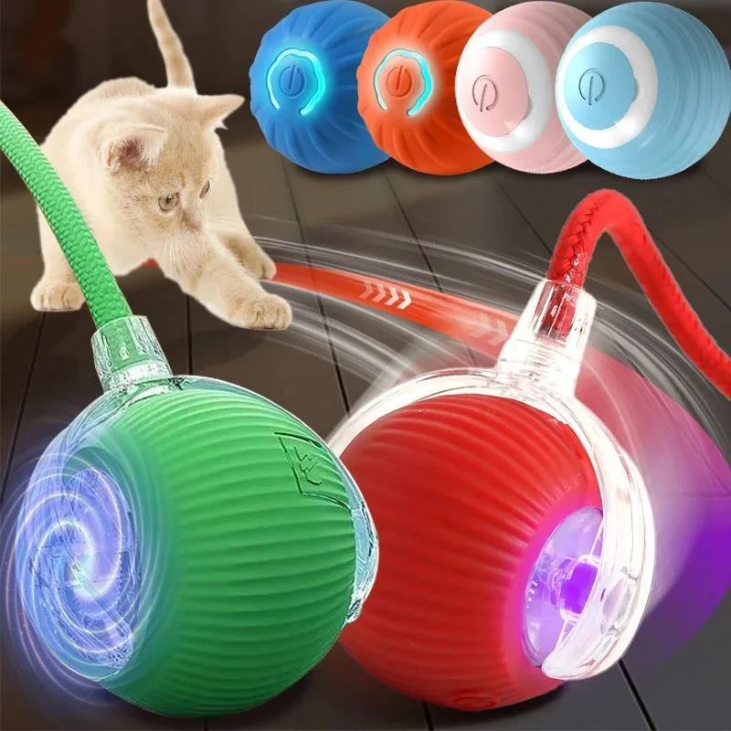 

Smart Dog Toy Ball Electronic Interactive Pet Toy Moving Ball USB Automatic Move Bouncing Puppy Birthday Gift Cat Product