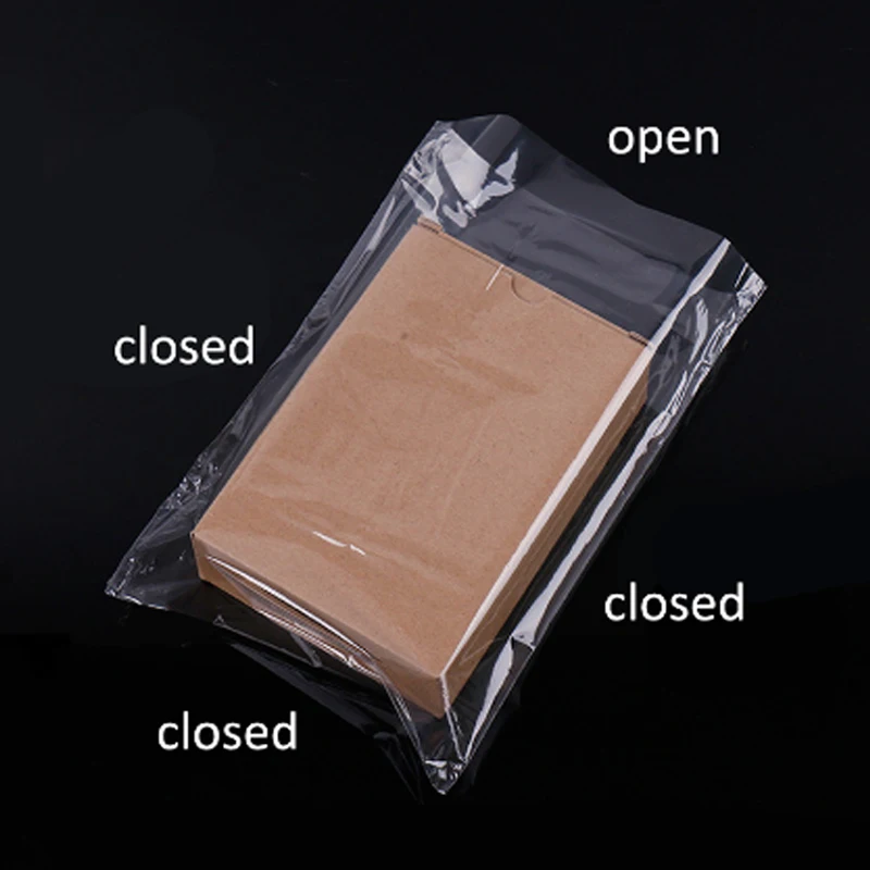 100pcs/lot PVC Heat Shrink Film Wrap Storage Bag Retail Seal Packing Bag Clear Plastic Polybag Gift Cosmetics Packaging Pouch