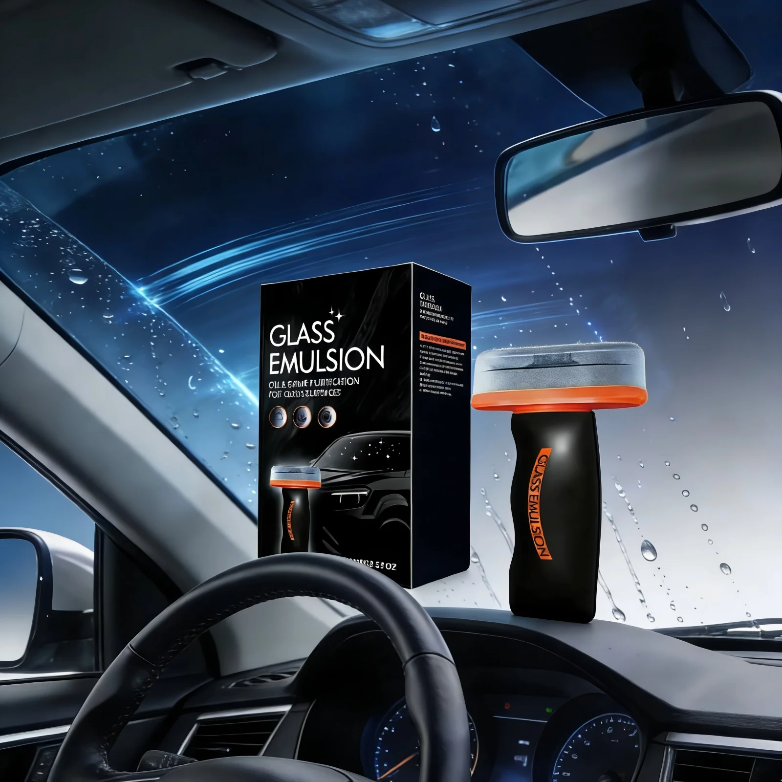Limpiador de Parabrisas de Coche con Emulsión de Vidrio, Eliminador de Película de Aceite para Vidrio Automotriz, Revestimiento Hidrofóbico, Eliminador de Emulsión de Vidrio Portátil