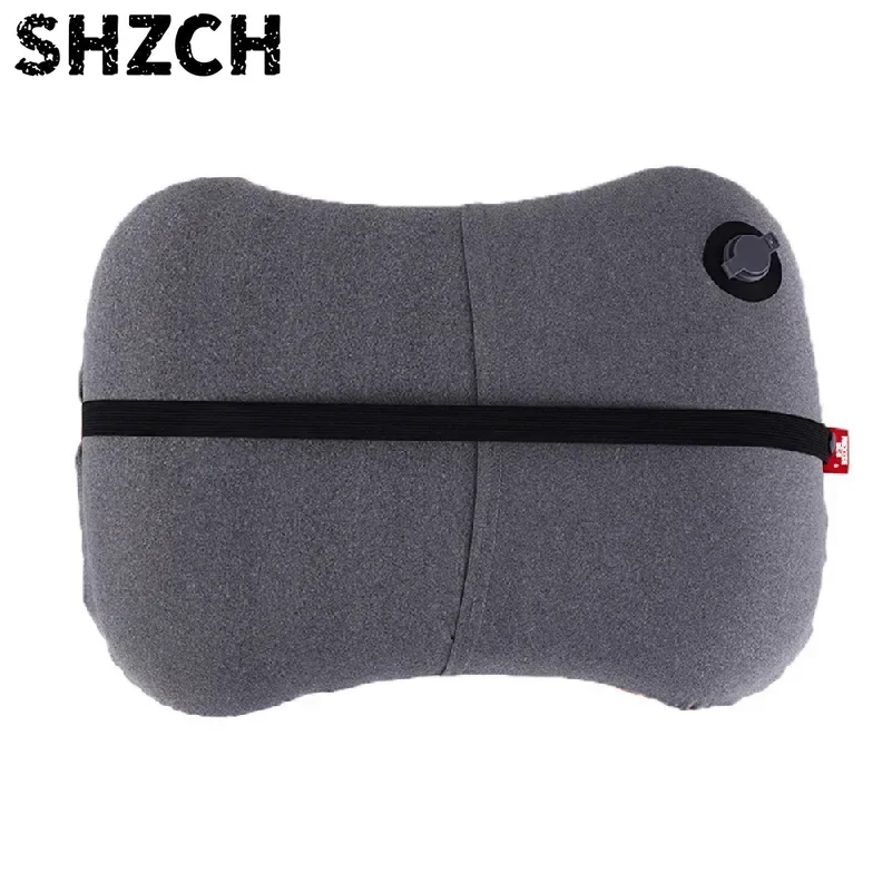 Portable Inflatable Pillow Outdoor Travel Cushion Camp Beach Car Airplane Hotel Foldable Headrest Sleep Tent Use Accessories