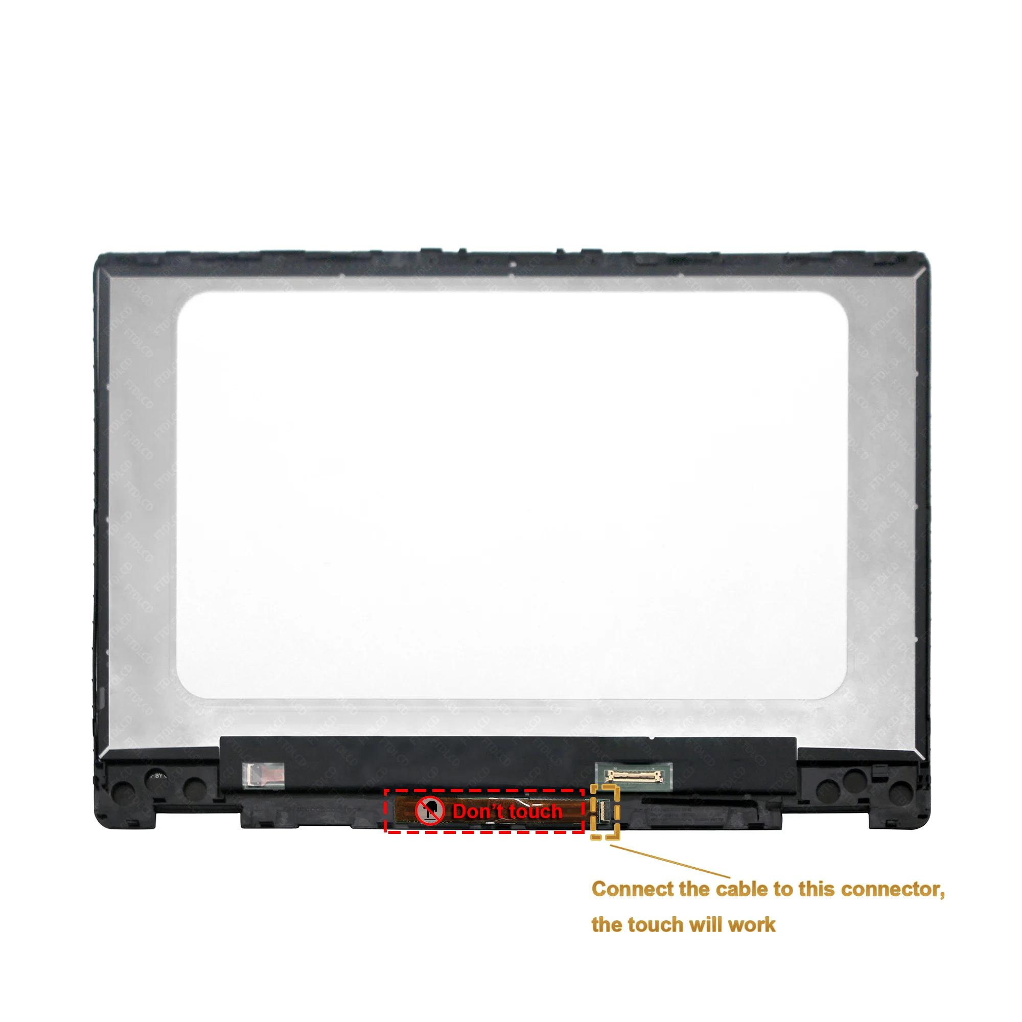 Imagem -05 - Tela Lcd Ips para hp Pavilion Touch Digitizer Matrix Assembly X360 14 Polegadas 14 Polegadas 14 Polegadas