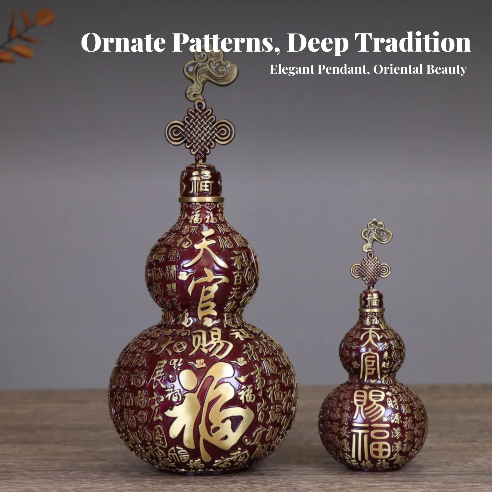 Adorno De Calabaza Wu Lou De Latón Rojo Oscuro Con Motivos En Relieve, Estilo Folclórico Tradicional — -42%, 22.32€ Coupon, from 29.59€ – 42% descuento – €29.59