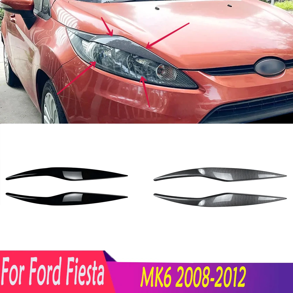 

Для Ford 2008-2012 Fiesta MK6 ABS Высококачественная передняя фара для глаз Бриллиантовая Обложка