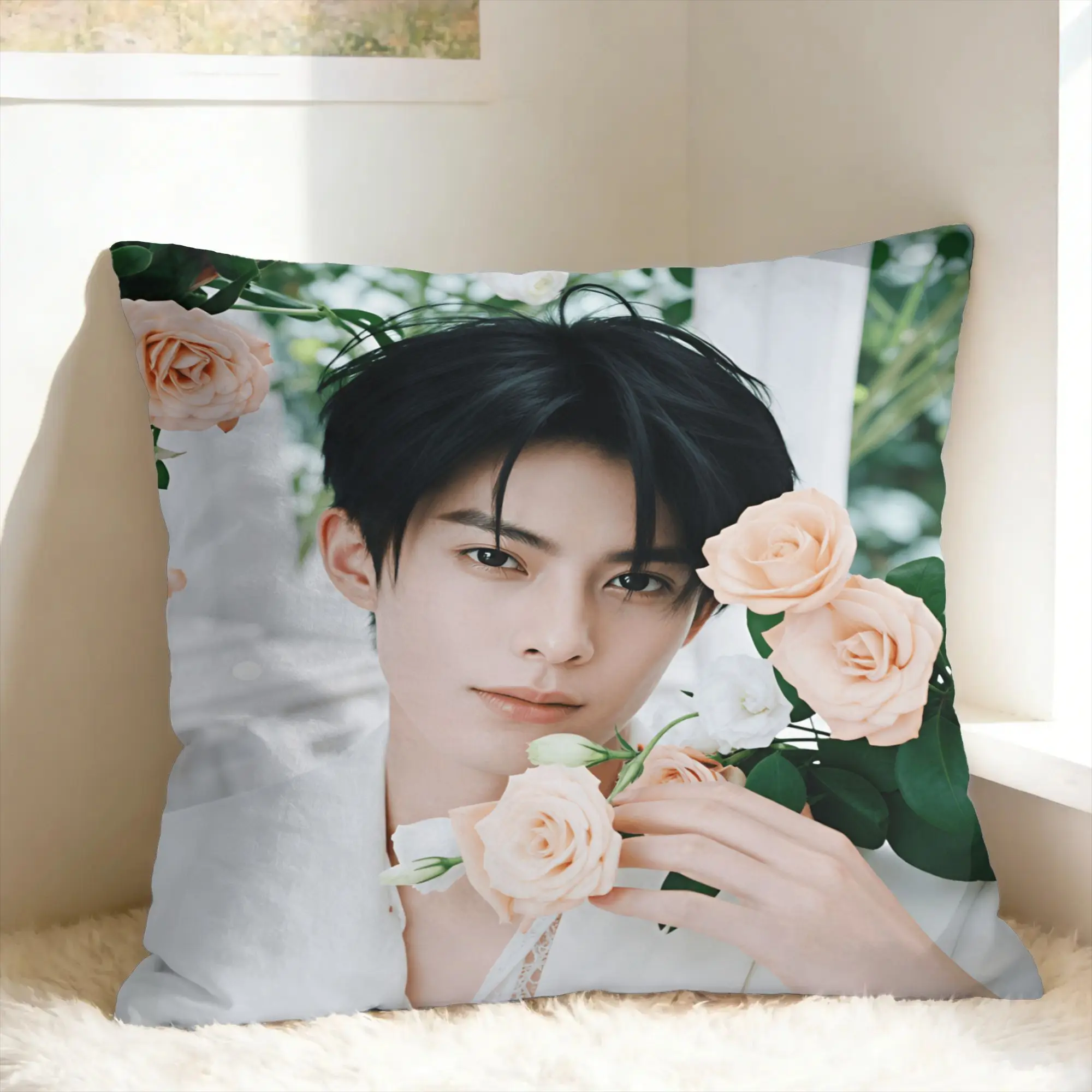 Pillow Case Wang Hedi Dylan Wang Actor Comfy  Pillow Cover For Living Room Bed Chair Vintage Pillowcases