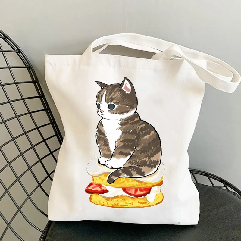 

Cat Handbag Lady Shopper Bag with Free Shipping Lady Leisure Handbag Outdoor Beach Handbag Foldable Shopping Bag Black