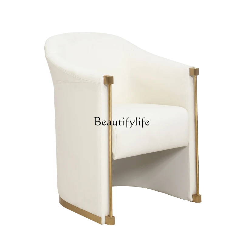 

Barber shop barber shop hair salon special waiting chair Nordic style stainless steel personality