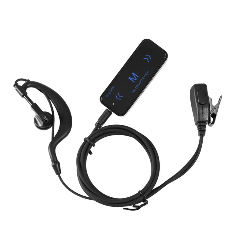 

2PCS 400-470MHz Mini Walkie Talkie 2-Way Radio Transceiver & Earpiece Headset USB Powered