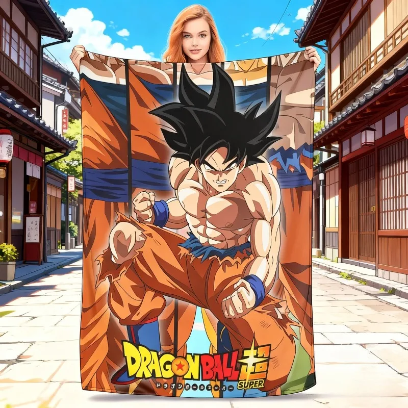 

Горячее одеяло Dragon Ball GOKU Vegeta с милым мультяшным принтом в стиле аниме, забавные теплые одеяла для кровати, дивана, осенне-зимнее одеяло