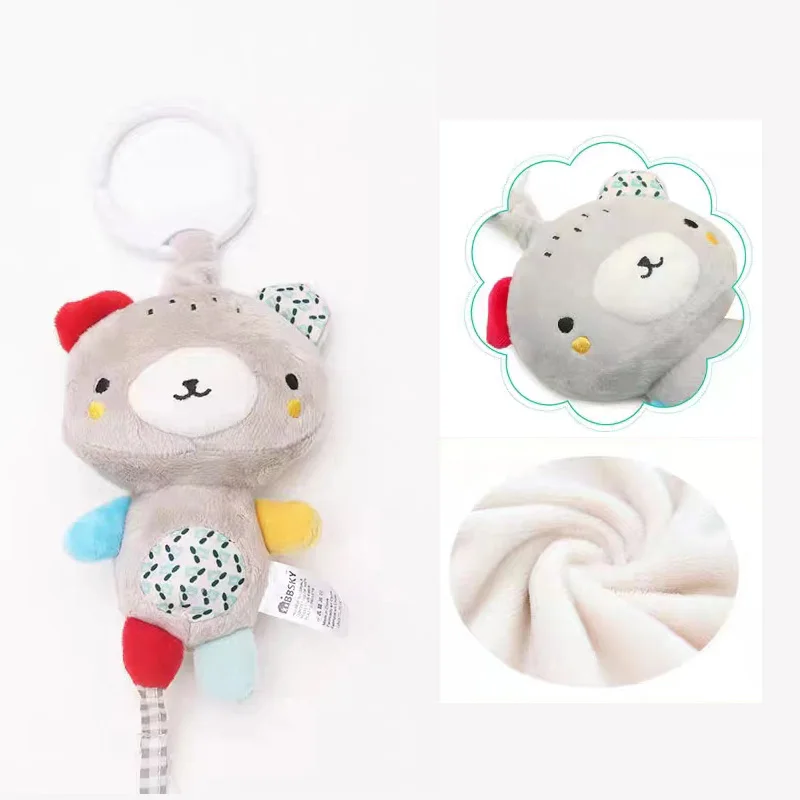 Baby Bear Multifunctional And Rabbit Pendant/Plush Bed Musical Toy