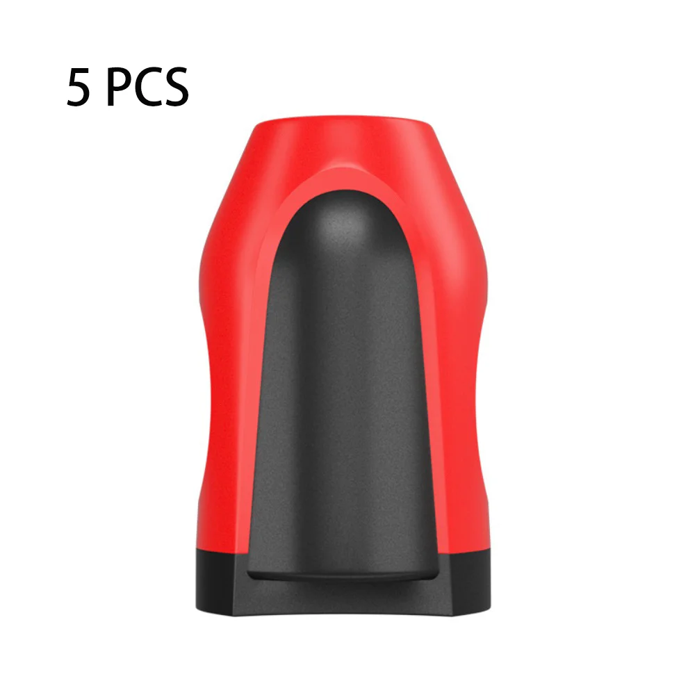 

5 PCS Hand Tools Screwdriver Bit Magnetizer Fixing Set Plastic Drill Bit Magnetizer Red Accessory Magnetic Ring Batch Head