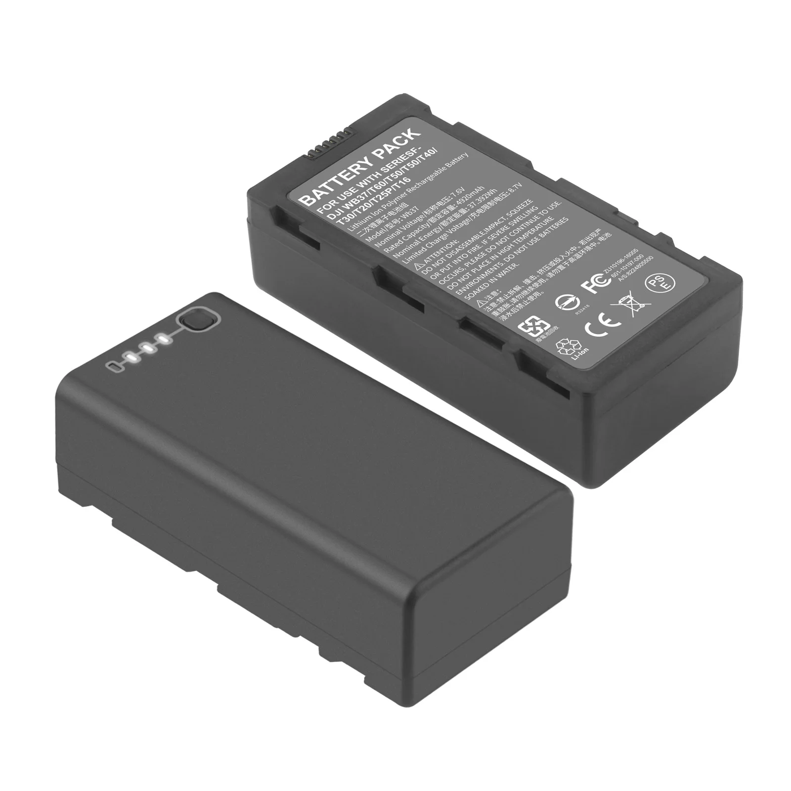 

Аккумулятор WB37 4920 мАч для DJI Phantom 4 RTK MG-1P M210 M600 FPV T16 T20 T25P T30 T40 T50 T60 T70 T100 Аккумулятор для пульта дистанционного управления