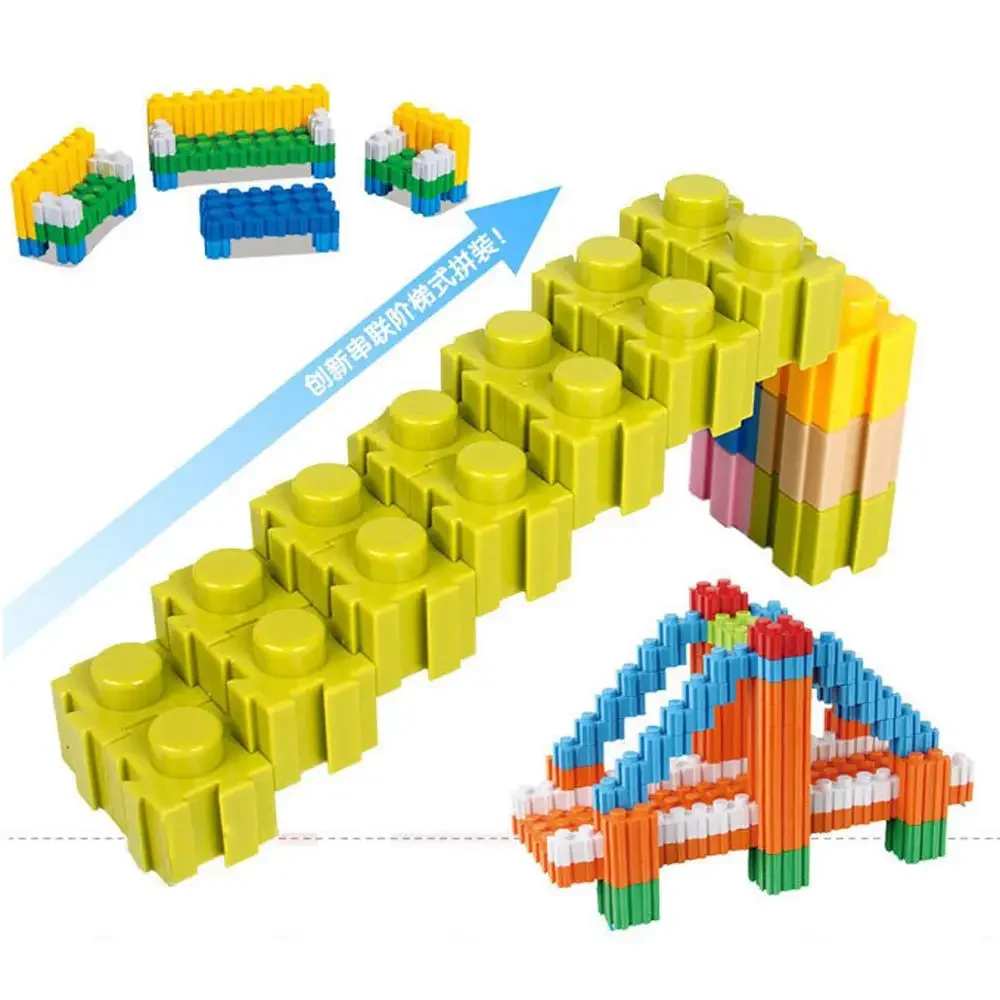 Décennie s de construction en diamant pour enfants, petite brique 3D bricolage, cadeaux jouets pour enfants, 24 couleurs, 8x8mm, 2400 pièces par sac, 100 pièces par sac