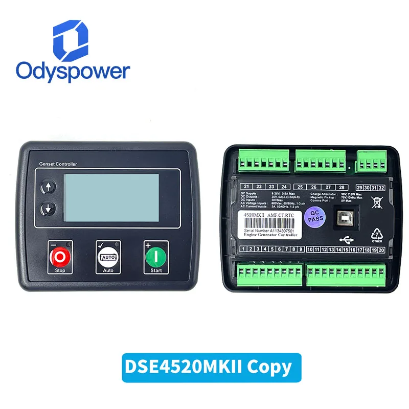 لوحة تحكم ATS لمولد أعماق البحار DSE4520 DSE 4520 MKII وحدات التحكم في الفشل الرئيسي التلقائي تحل محل الأصلي #2