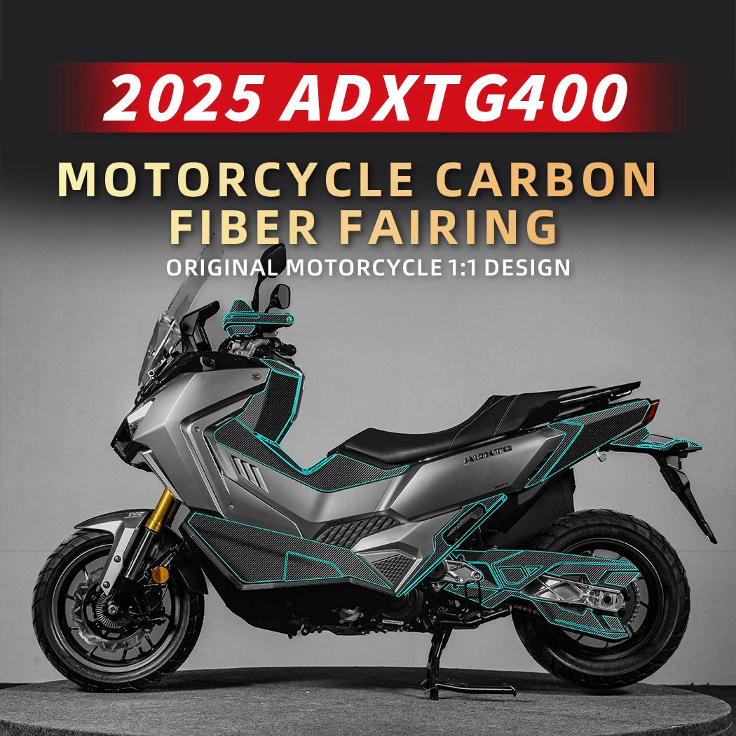 

Used For SYM ADX TG 400 2025 Carbon Fiber Protective Stickers Fairing Kits Motorcycle Plastic Decorative Accessories Refit