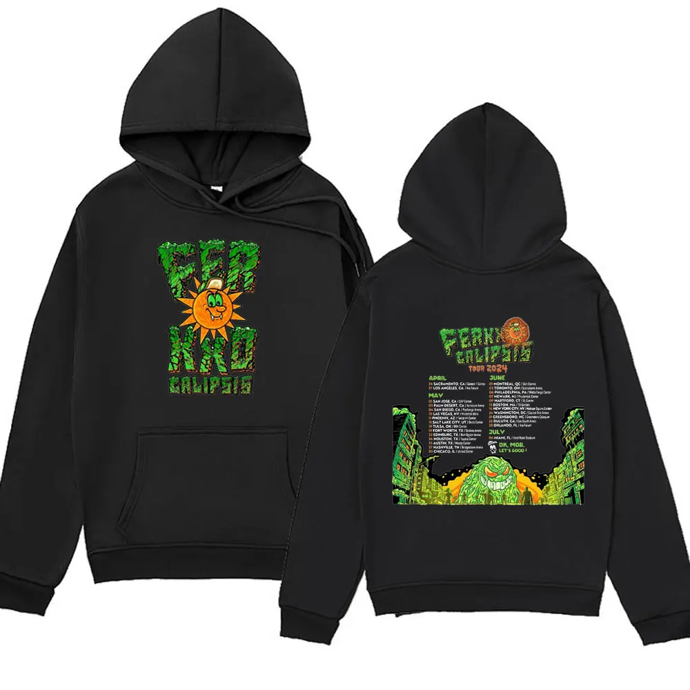 

Rapper Ferxxocalipsis Tour 2024 Feid Ferxxo Album Graphic Print Hoodie Men Women's Fashion Sweatshirt Hip Hop Oversized Pullover