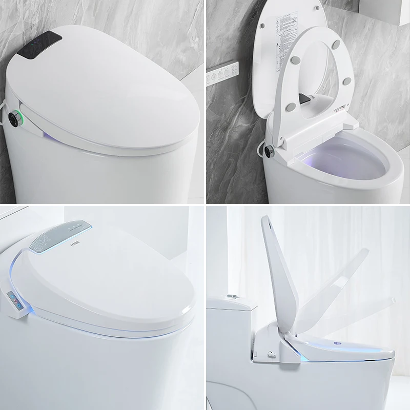 Automatic Open Toilet Seat Auto Open Cover Smart Toilet Seat Electronic Bidet Cover Clean Dry Seat Heating