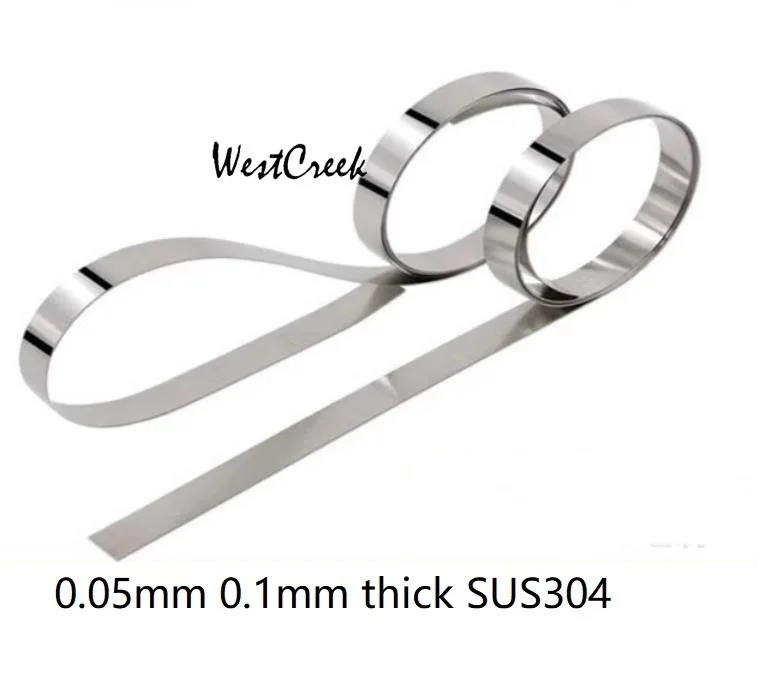 WESTCREEK 0.1mm thickness 304 stainless steel tape Stainless steel packing belt SUS 304 ribbon ss304 strip stainless  steel band