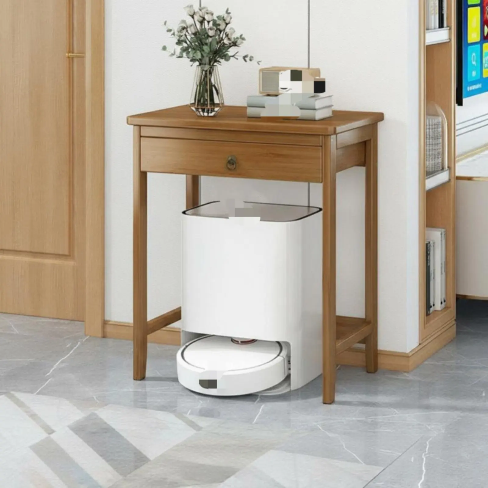 Narrow Console Table Space-Saving Slim Entryway Stand Minimalist Design Sturdy Construction for Bedroom