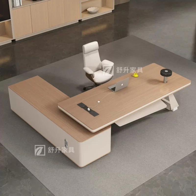 Nordic Aesthetic Office Desk Minimalist Design Modernexecutive Office Desk Multifunctional Luxury Ufficio Commercial Furniture