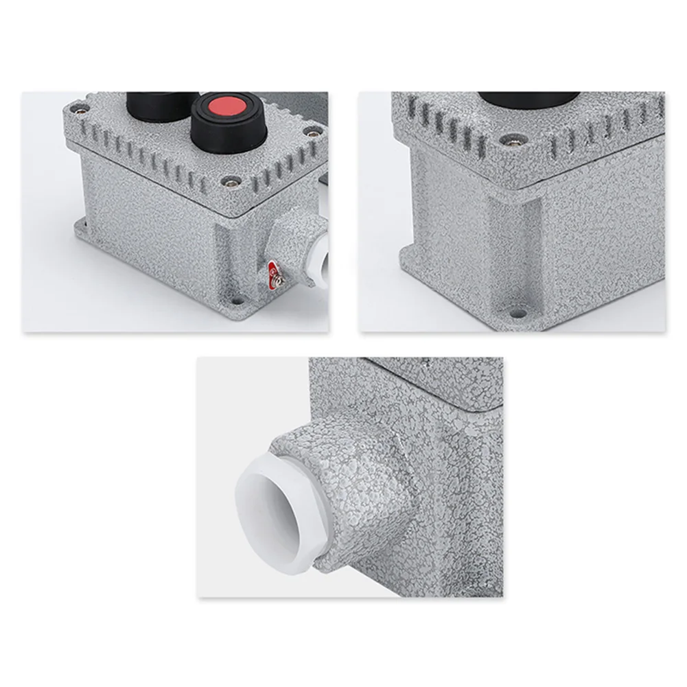 

Взрывозащищенный двухкнопочный выключатель 220В 380В 10А IP65 в алюминиевом корпусе для промышленного применения, для заводов и предприятий