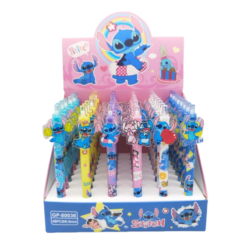 

Disney Steedy Strawberry Bear Neutral Pen 0.5mm Black Water Smooth Cartoon Cute Press Pen Office Student Stationery