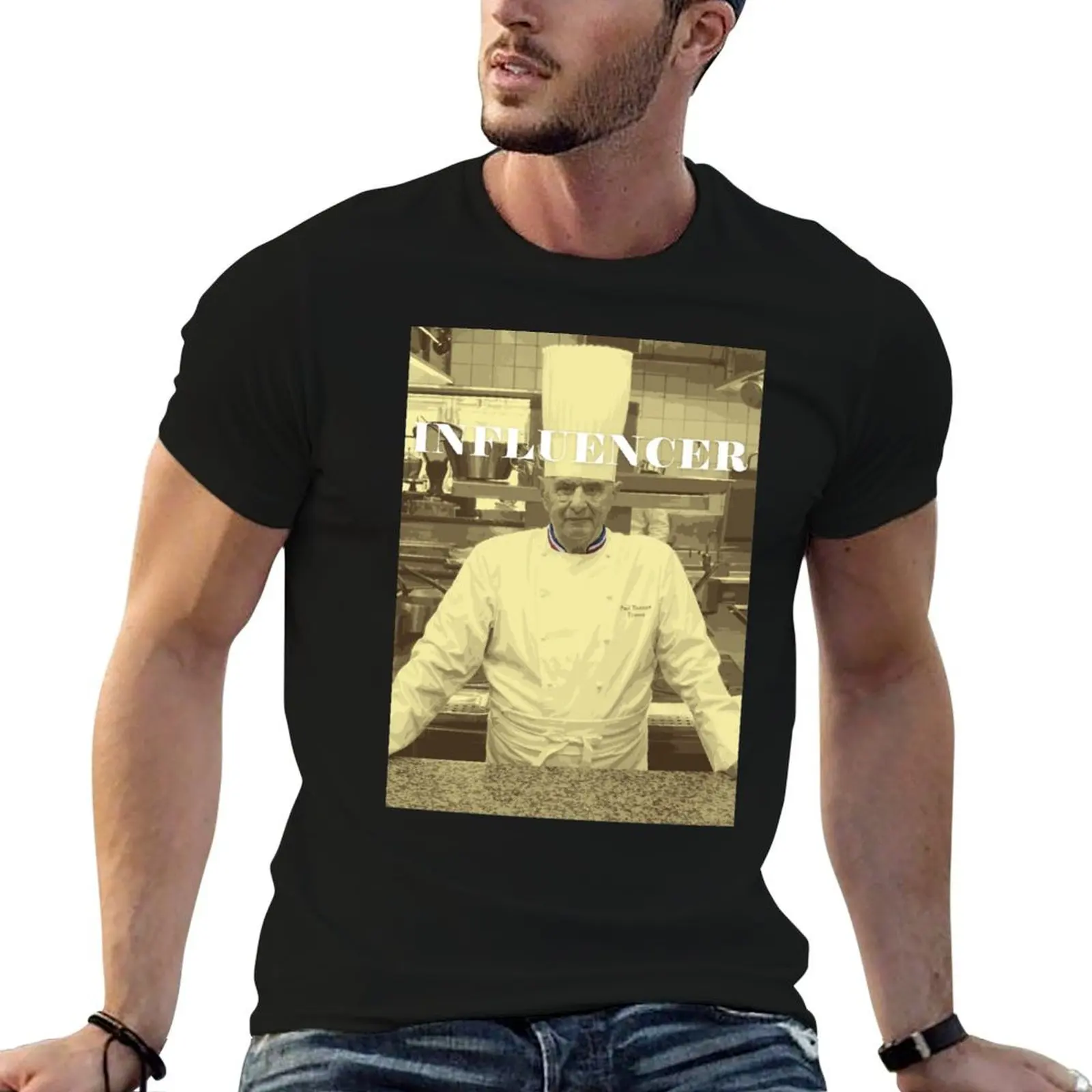 T-shirt Paul Bocuse Influencer, t-shirt de travail décontracté et résistant
