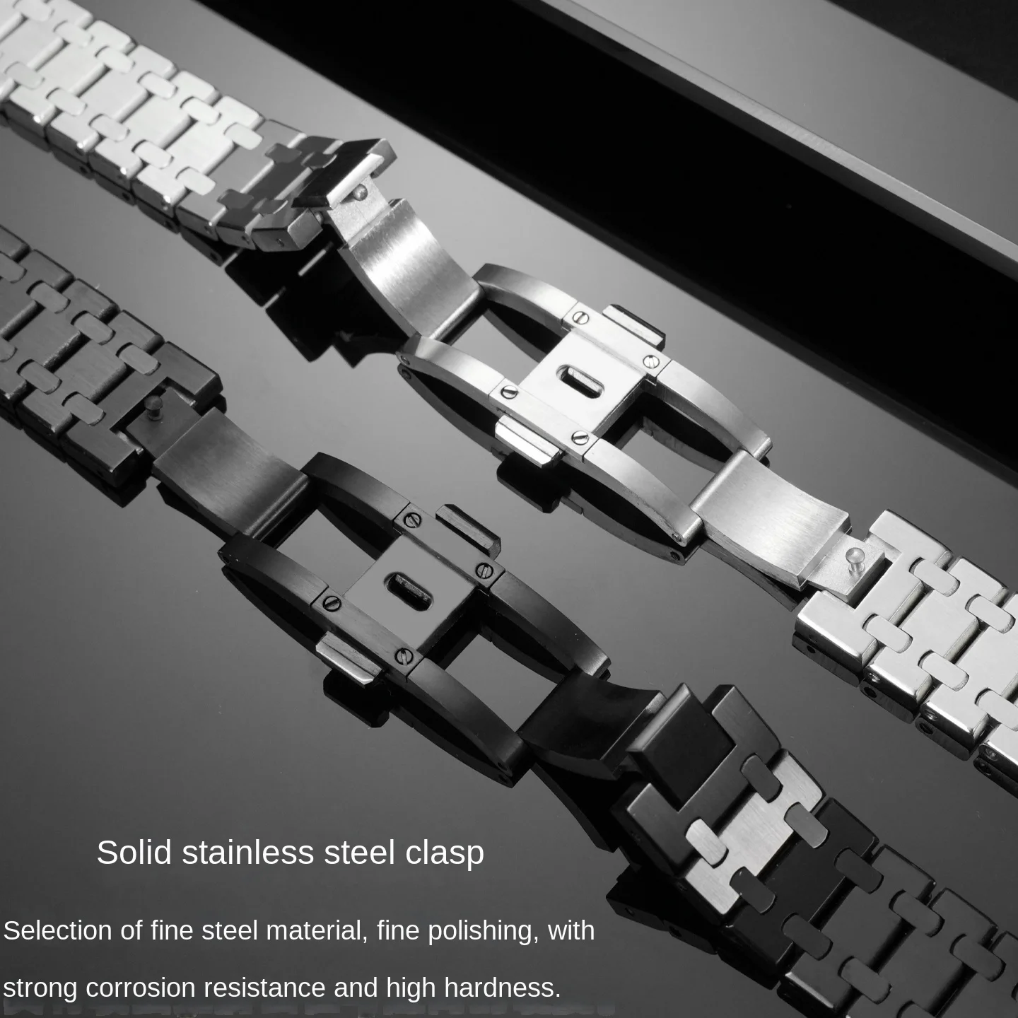 Super Błyszczący Pasek ze Stali Nierdzewnej do Huawei Watch GT6/5/4/3/2/1 Metalowy Pasek do Zegarka Styl Royal Oak AP Męski 22mm GT6/5 pro Watch 5