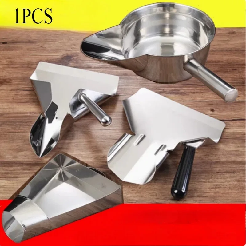 1PC Food French Fries Shovel Fry Scoop Stainless Steel Chip scoop for Hamburger Popcorn Packing shovel  Baking Tool